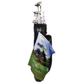 Microfiber Scrubber Golf Towel - Left Corner Grommet (Edge to Edge Printed)